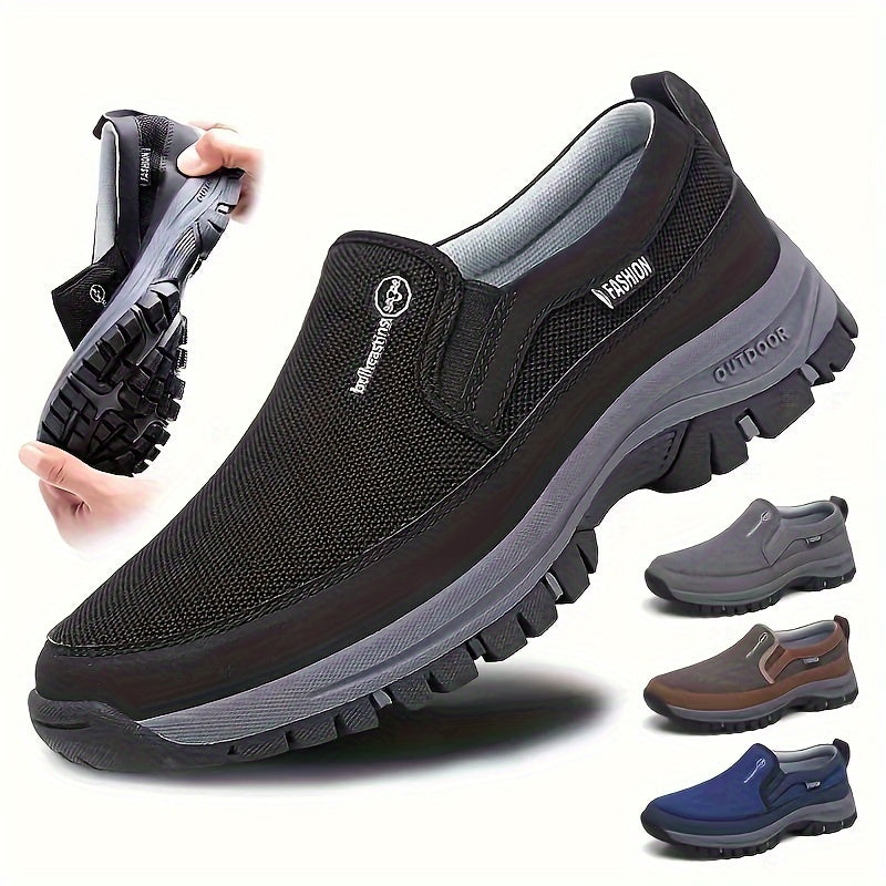 Men's Slip-On Trekking Shoes Breathable Non-Slip Sneakers