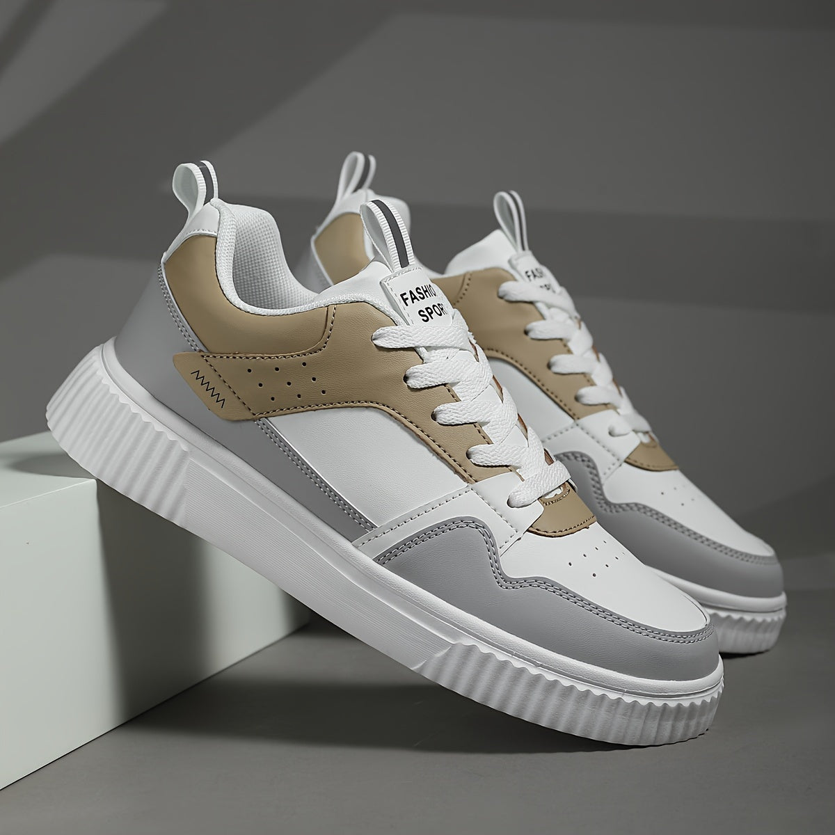 Men's Color Block Street Style Skate Shoes Non Slip Sneakers