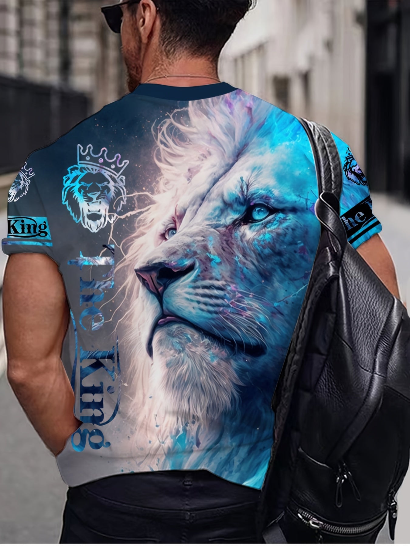 Lion King 3D Men's Long Sleeve T-Shirt Autumn Tee