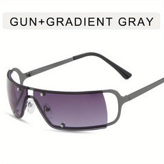 Y2K Cyberpunk Sunglasses Metal Sun Shades UV400