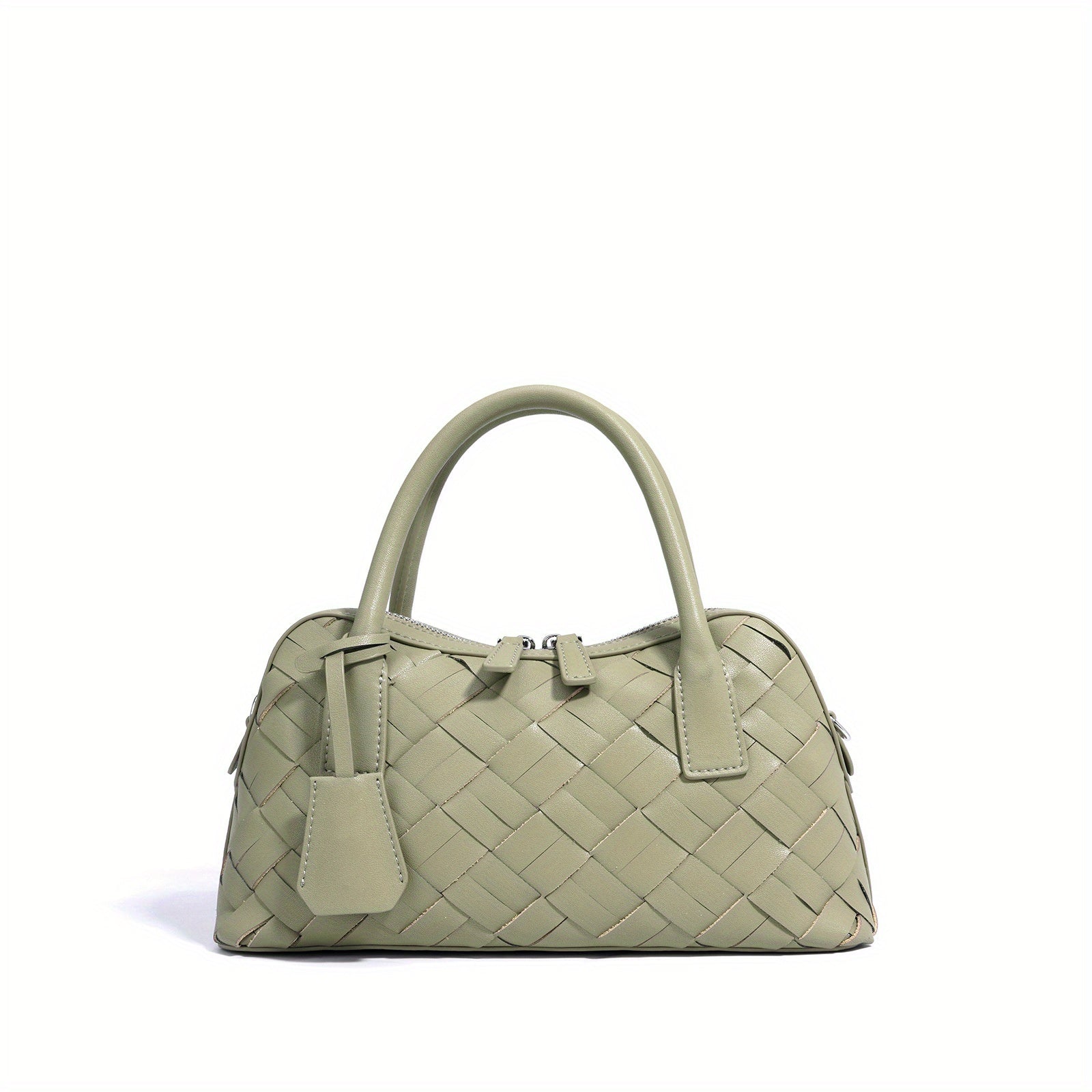 Hand Woven Bowling Women'S Bag Large Capacity Messenger Bag