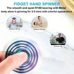 Colorful Fidget Spinner Metal Hand Spinner For Adults Anxiety Relief Toy
