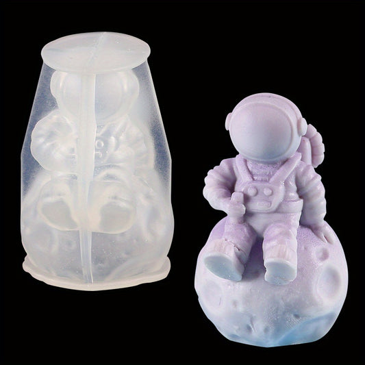Astronaut Silicone Mold Candle Aromatherapy Resin Casting DIY Craft Tool