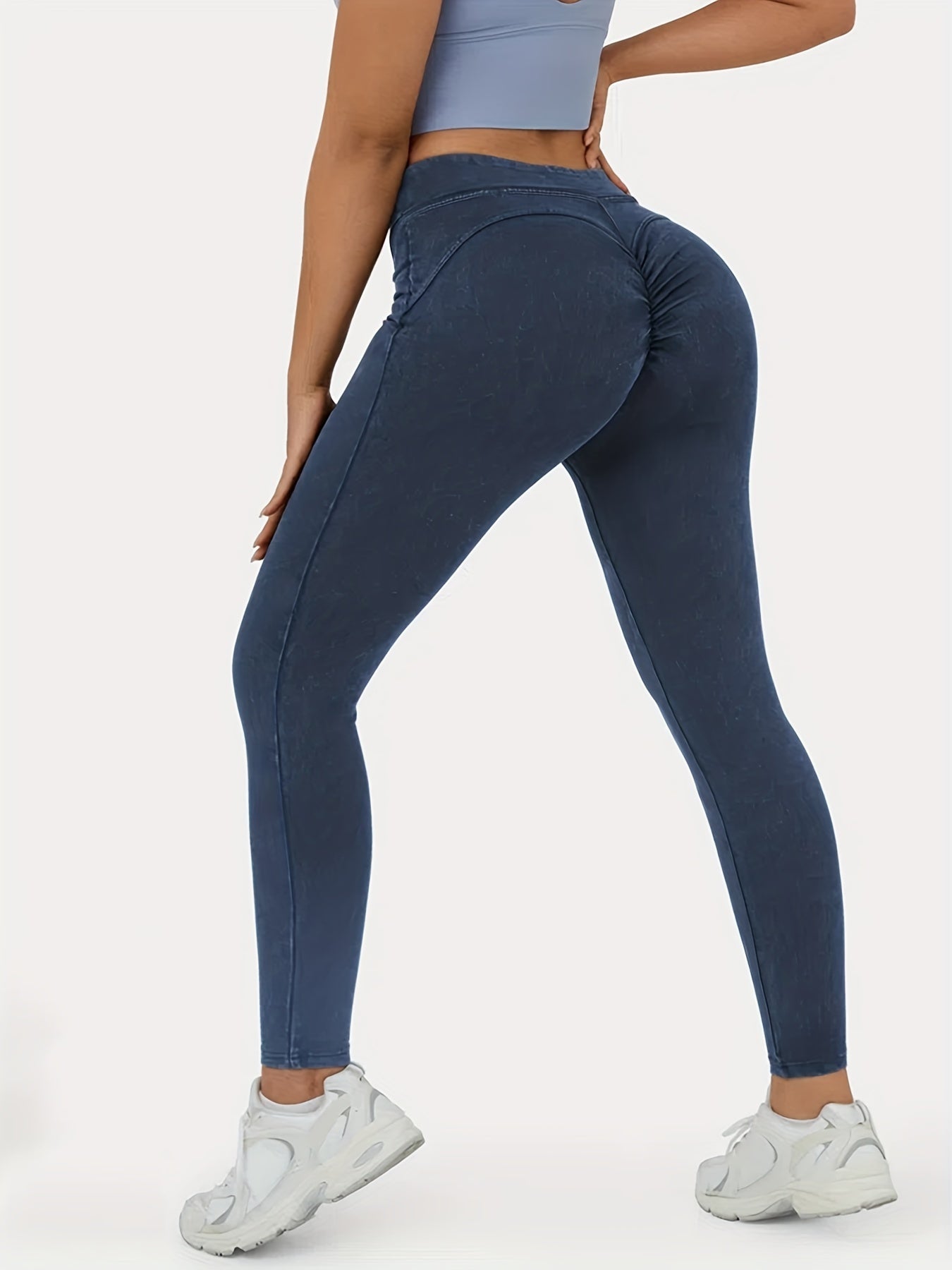 Solid Stretch Skinny Fitness Leggings