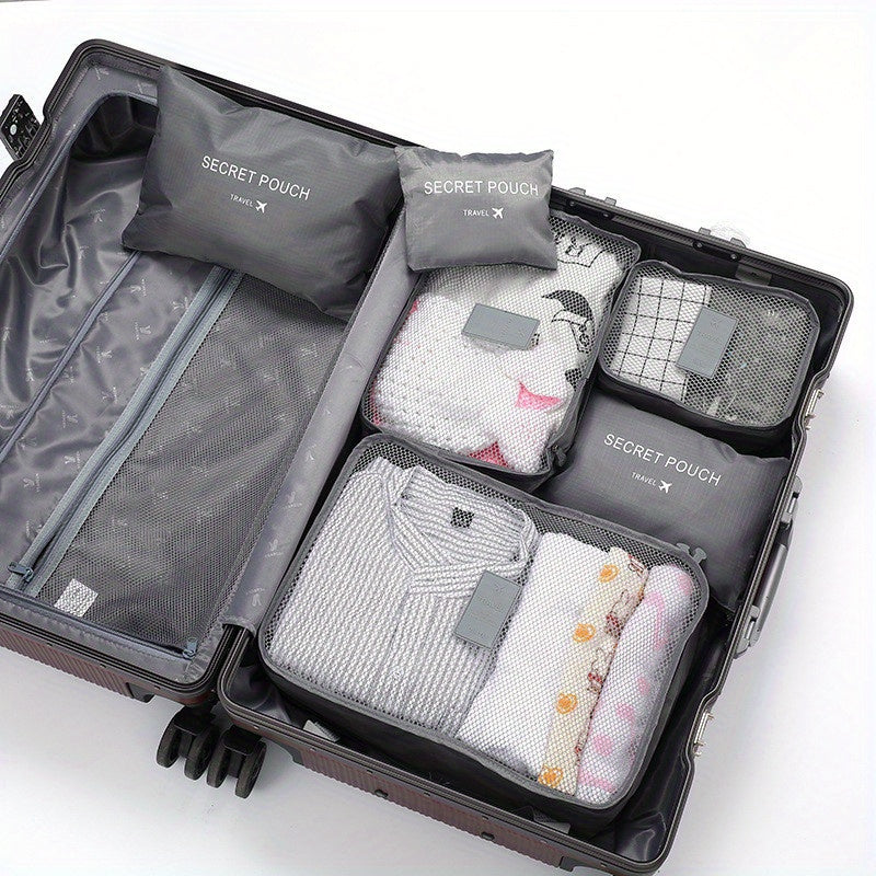 6pcs Travel Storage Bag Portable Clothes and Shoes Packing Bag Set