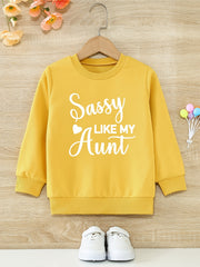 Girls' Sassy Aunt Graphic Active Pullovers