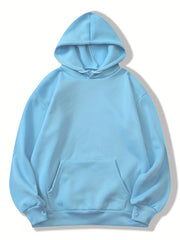 Kangaroo Pocket Hoodie Casual Long Sleeve Drawstring Hoodies Sweatshirt