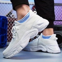 Men's Lightweight Knitted Breathable Casual Shoes for Travel Hiking