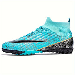 Boy's Color Block Turf Football Boots TF Soccer Cleats