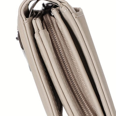 HUMERPAUL Women's Trifold Long Wallet Vintage Card Slots Large Capacity