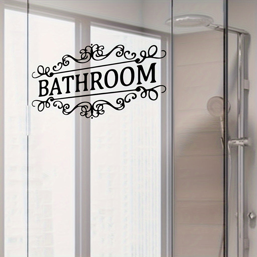 Vinyl Wall Sticker Home Decoration Removable Bathroom Door Sticker