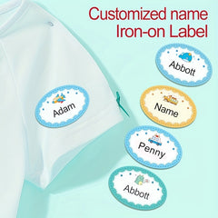 24pcs Boy Custom Name Tag Sticker MEDIUM 4.5x3cm Sewing Clothing Label