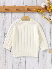 Toddler Baby Sweater Comfy Seamless Pullover Top