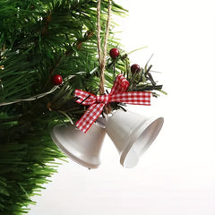 4pcs Christmas Bell Ornaments Red Green Golden Tree Decoration Gift