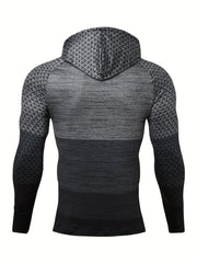 Men's Graphic Hoodie High Stretch Long Sleeve