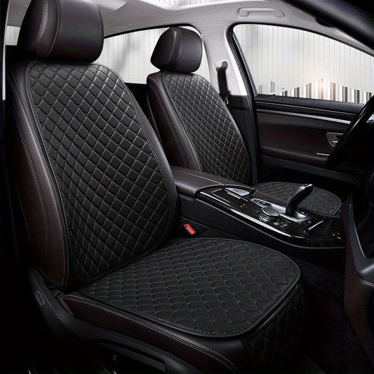 Napa Leather Car Cushion Star Embroidery Back Anti-slip U