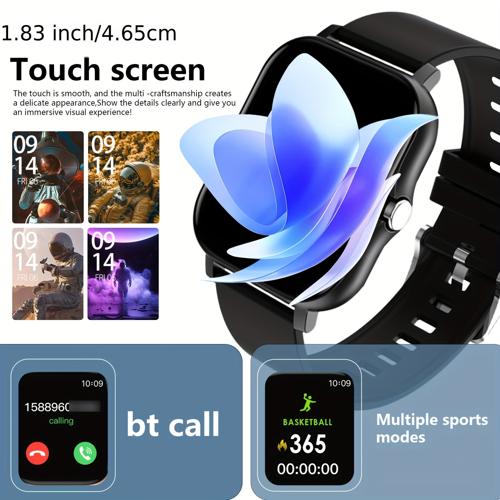 1pc Sport Smart Watch for Male Students