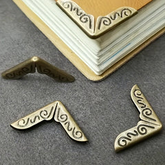 30pcs Metal Corner Protector Notebook Cover Album Corner Cover Protectors