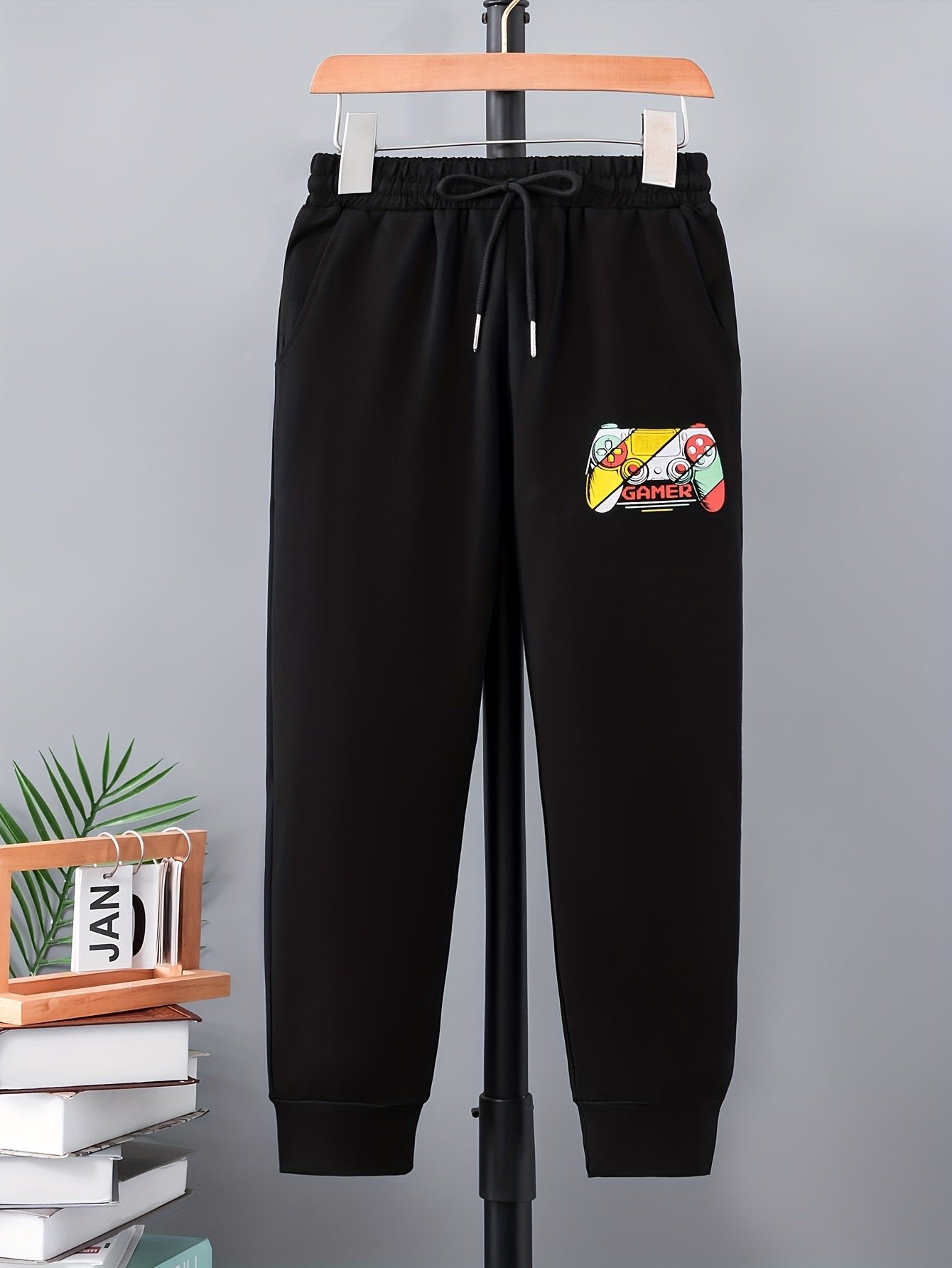Boys Console Print Sweatpants Kids Casual Trousers