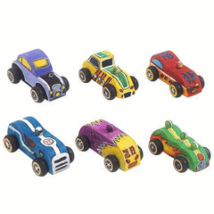 DIY Graffiti Wooden Car Toy for Kids