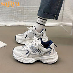 Chunky Platform Athletic Running Shoes Lace Up Casual Sneakers