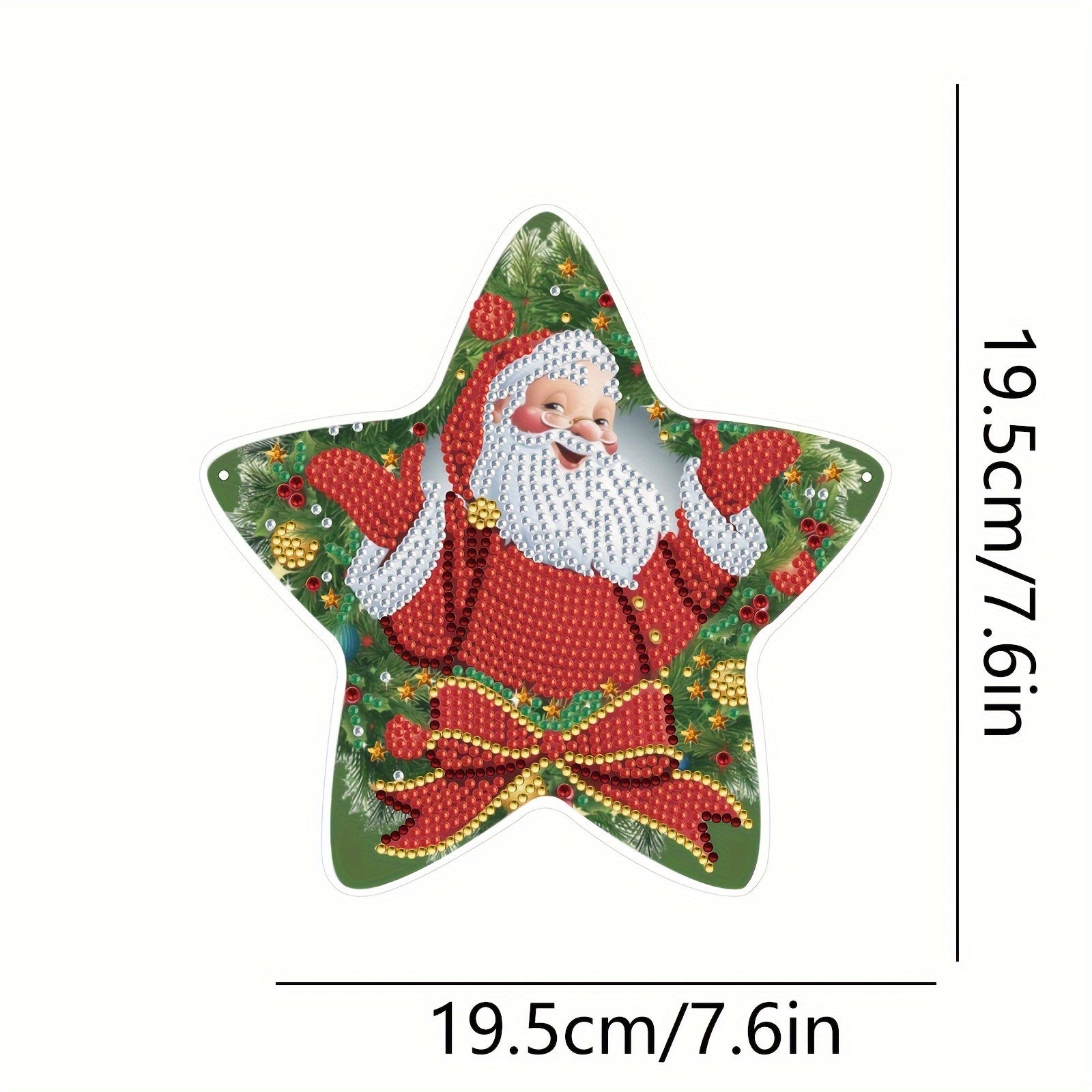 Santa Claus Diamond Painting Pendant Special Shape DIY