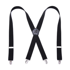 Men's X Back Adjustable 4 Metal Clips Suspenders for Party