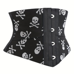Skull Pattern Tummy Wrap Slim Girdle Belt Cincher Women's Underwear