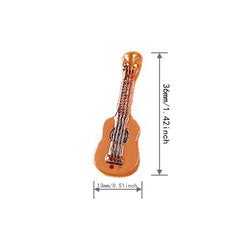 5pcs Resin Guitar Models Mini Dollhouse Micro Model Photography Props Gift