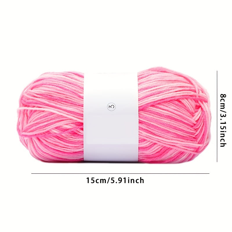 6pcs 50g Space Dyed Acrylic Yarn - Socks Yarn Hook Doll Scarf Hand Knitting Yarn