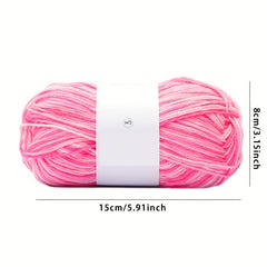 6pcs 50g Space Dyed Acrylic Yarn - Socks Yarn Hook Doll Scarf Hand Knitting Yarn