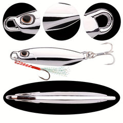 Electroplated Metal Spoon Fishing Lures 7g-40g with Hooks