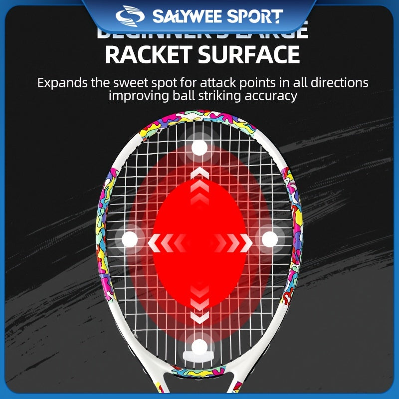 Carbon Fiber Tennis Racket for Indoor/Outdoor Play