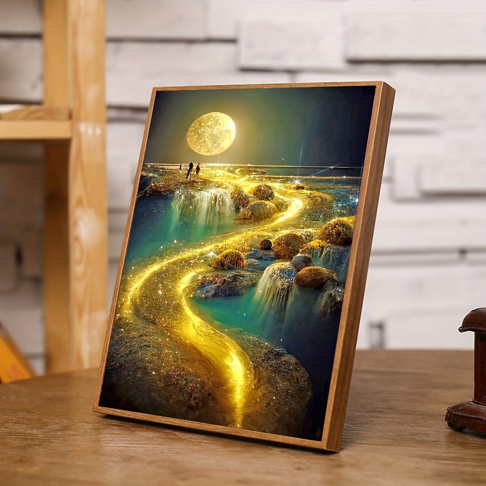 Landscape Rhinestone Painting Kit - 5D DIY Full Round Art Set