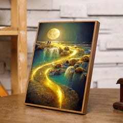 Landscape Rhinestone Painting Kit - 5D DIY Full Round Art Set