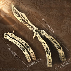 Wooden Butterfly Claw 3D Puzzle Toy Light Yellow