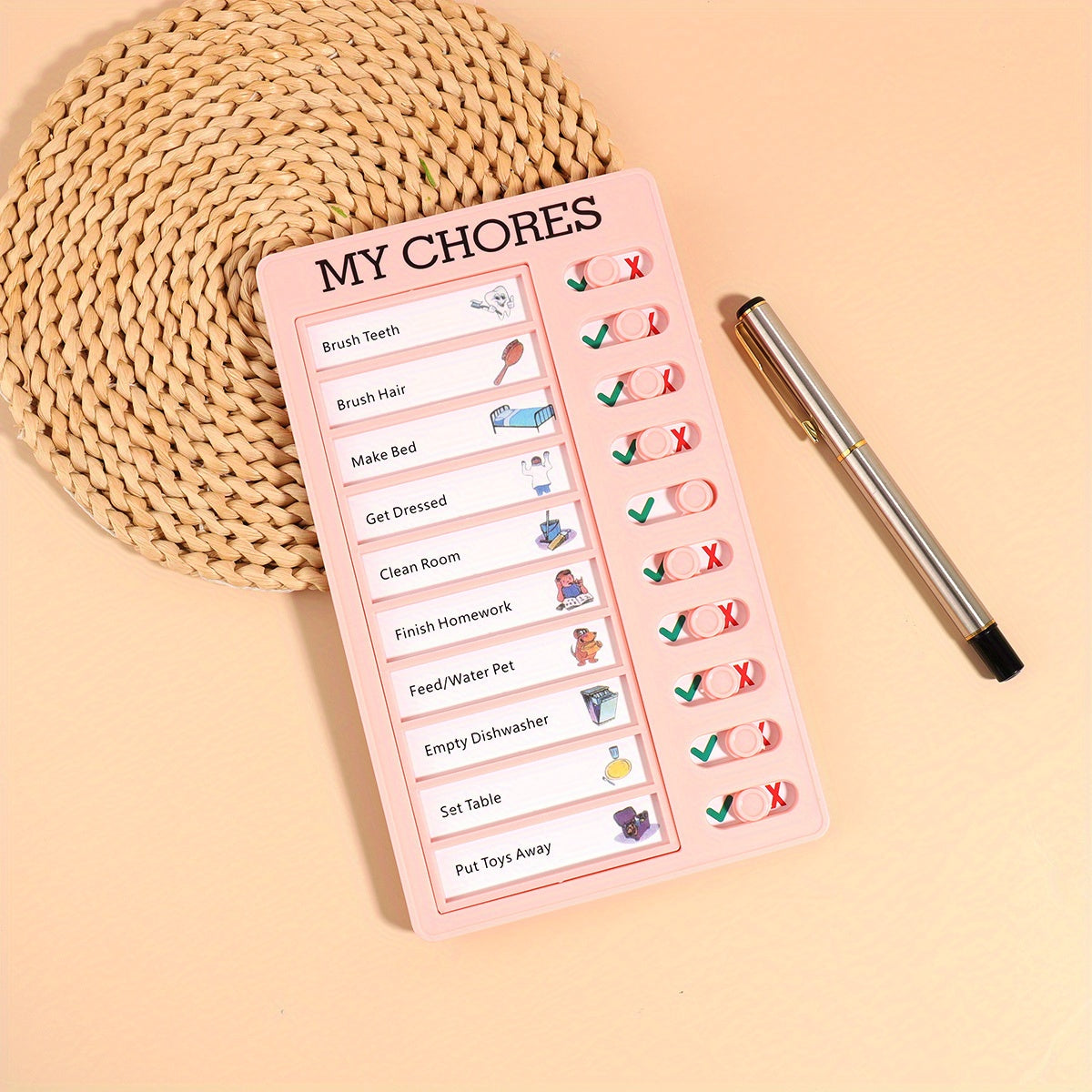 English Self Discipline Puncher Daily Plan Board To Do List RV Checklist