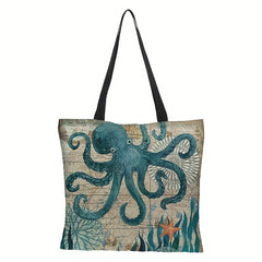Waterproof Linen Bag Cowhide Tote Bag Shoulder Bag