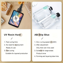 High Resin Hard Glue 7 05 14 1oz 200g 400g Transparent Non Toxic Smooth