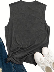 Floral Print Tank Top Sleeveless Summer Tank