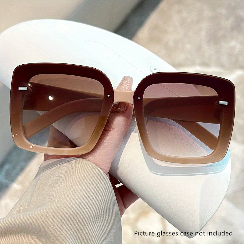 Large Square Sunglasses Gradient UV400 Sun Shades Driving Beach