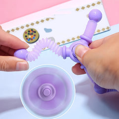 Cheng Rong Colorful Telescopic Gyroscope Toy Spider Deformation Spider