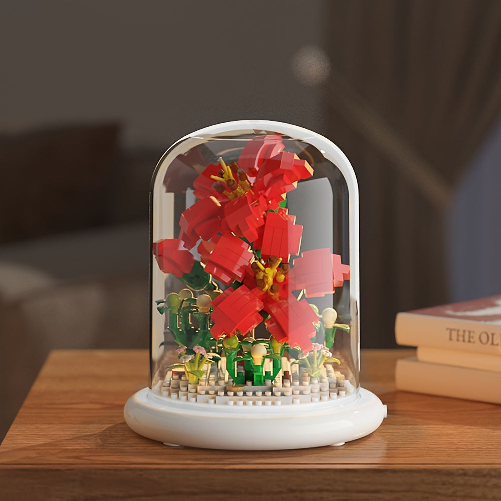 DIY Jasmine Flower Building Block Toy Set
