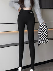 Plush Lined Thermal Pants Slim Elastic Tights Women's Lingerie