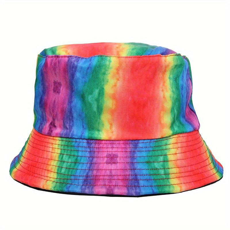 Colorful Striped Sunshade Fisherman Hat