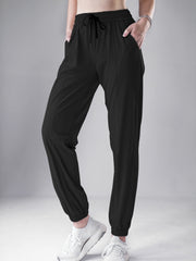 Women's High Waisted Sweat Pants Solid Jogger Yoga Pants