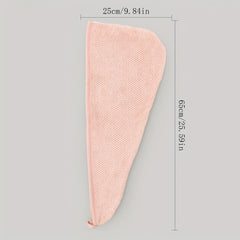 Coral Fleece Hair Towel Quick Drying Cap Absorbent Hair Wrap for Women