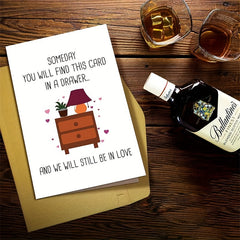 Funny Love Card For Him Her - Anniversary Card - Birthday Card - Set of 2