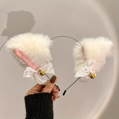 Halloween Cat Ears Cosplay Costume Bow Tie Headband