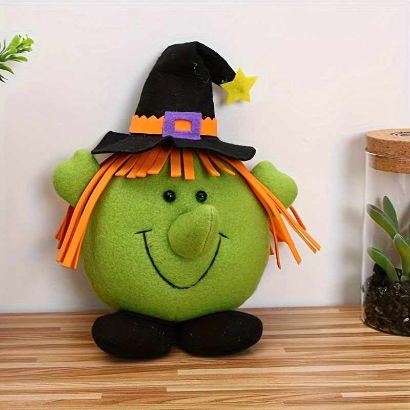 Spooky Halloween Character Toy Pumpkin And Monster Plush Decor